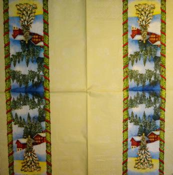 175 Winterlandschaft - 3-lagig(creme) - Ambiente